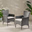 Chaise de salle à manger pour patio (ensemble de 2)