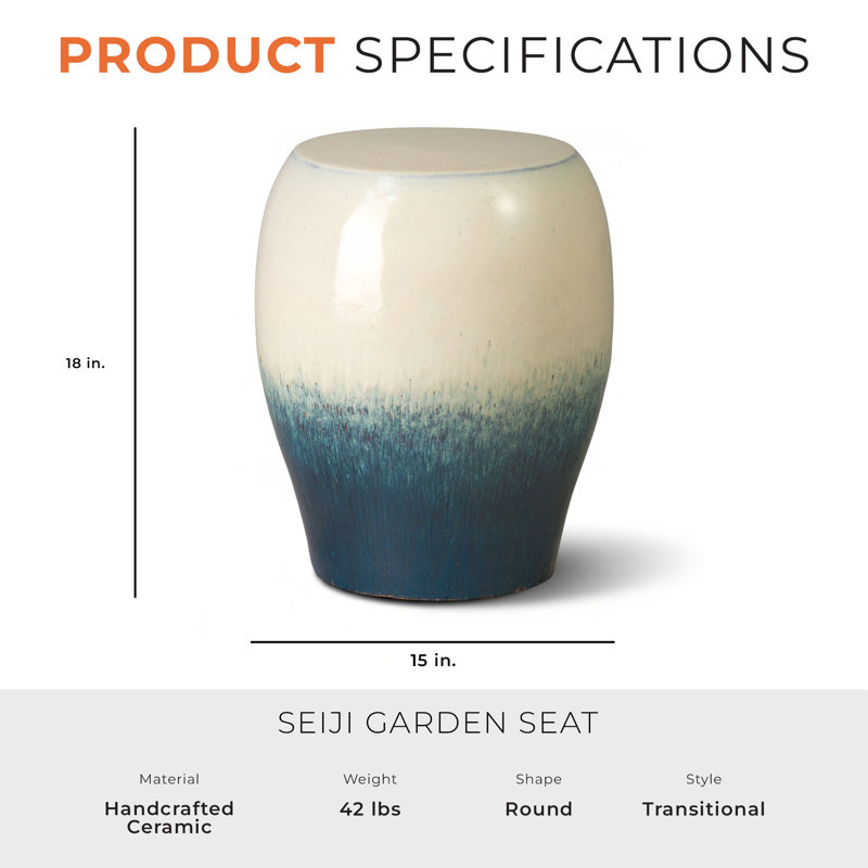 Tabouret de jardin Ceramic, Bayside Green