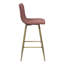 Fuhrman Upholstered Counter Stool with Metal Frame-1049996006
