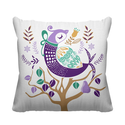 Coussin intérieur / extérieur scandinave Patridge On A Pear Tree