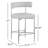 Klaas Upholstered Counter Stool with Metal Frame-88514429
