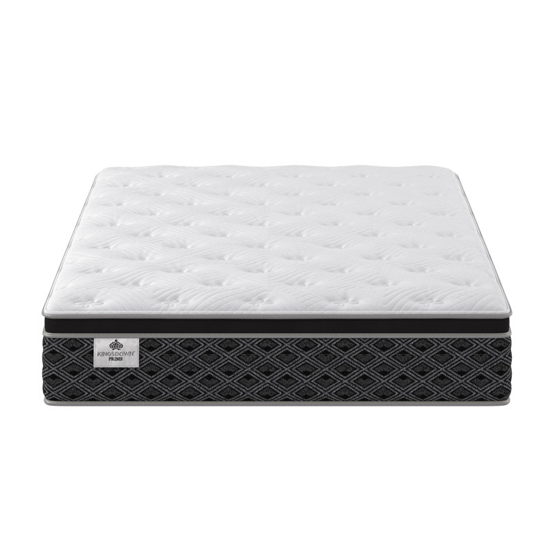 Kingsdown Prime Owington 13.5" Medium Firm Euro Pillow Top Innerspring Mattress, Queen