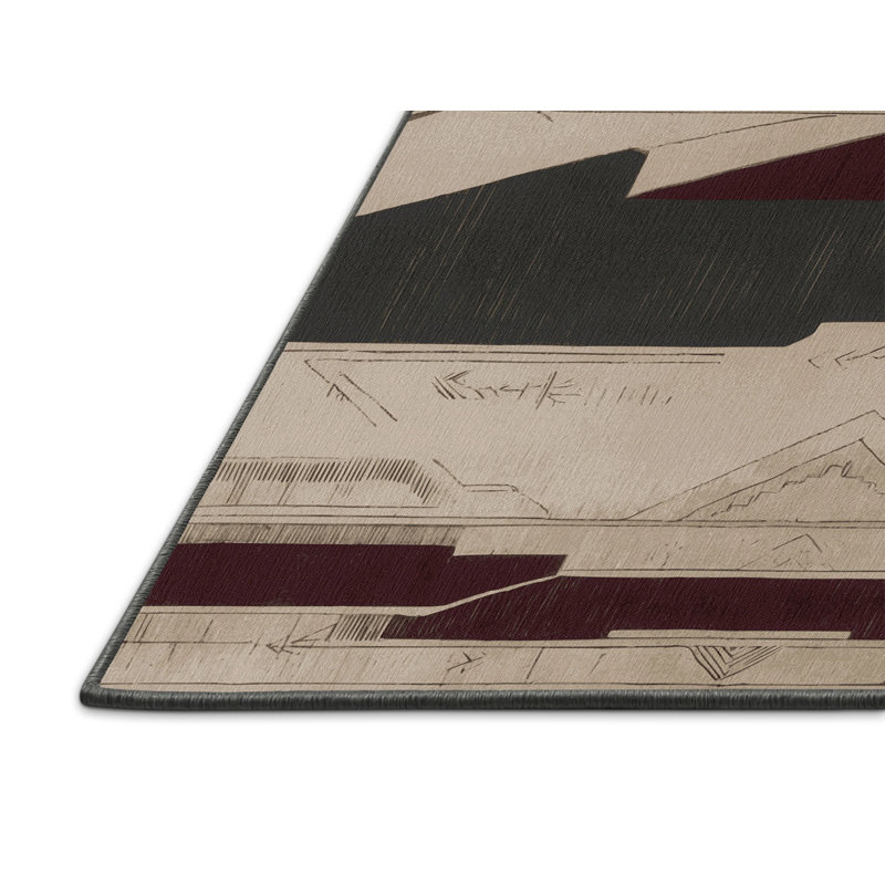 Ancient Etching Rug, Square 3'