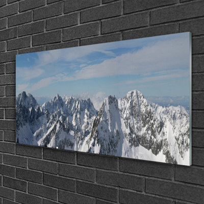 Mountains - No Frame Print on Glass