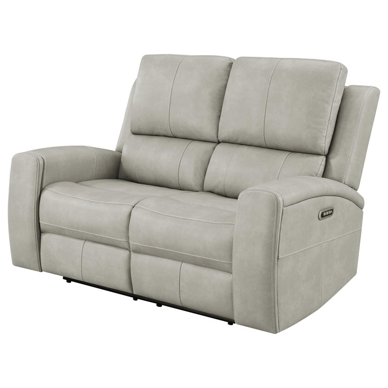 Causeuse inclinable électrique Pearces, Gris