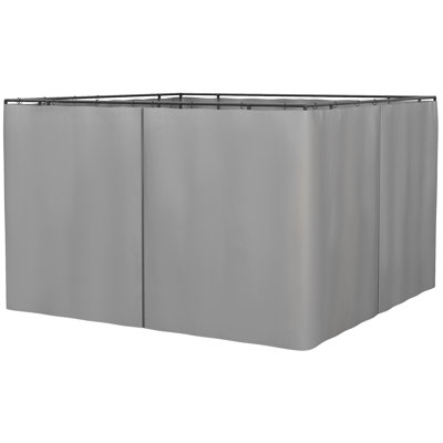 Abdas 3.02m x 3.02m Plastic Patio Gazebo Sidewall Panels