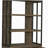 Country oak parquet 2-door bookshelf