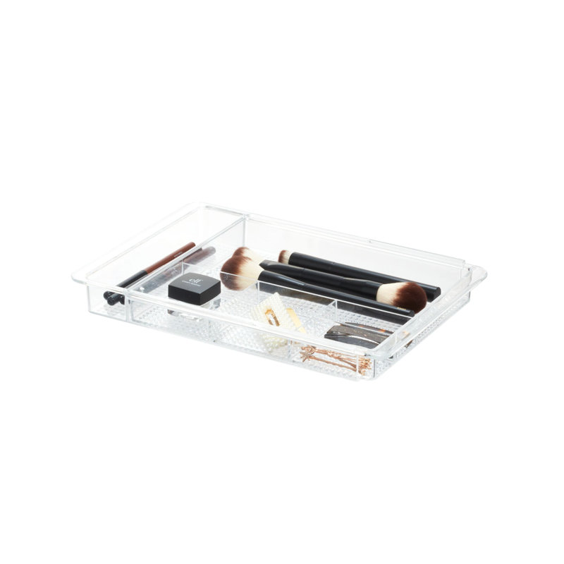 Clear Expandable Plastic Vanity Drawer Organizer