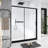 60.In W X 72.In H Single Sliding Shower Door, 1/5 Inch Thick Clear Tempered Glass Shower Door With Stainless Steel Handle