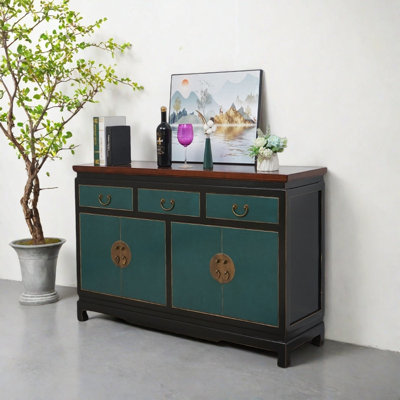 Armoire d'entrée en bois d'orme massif