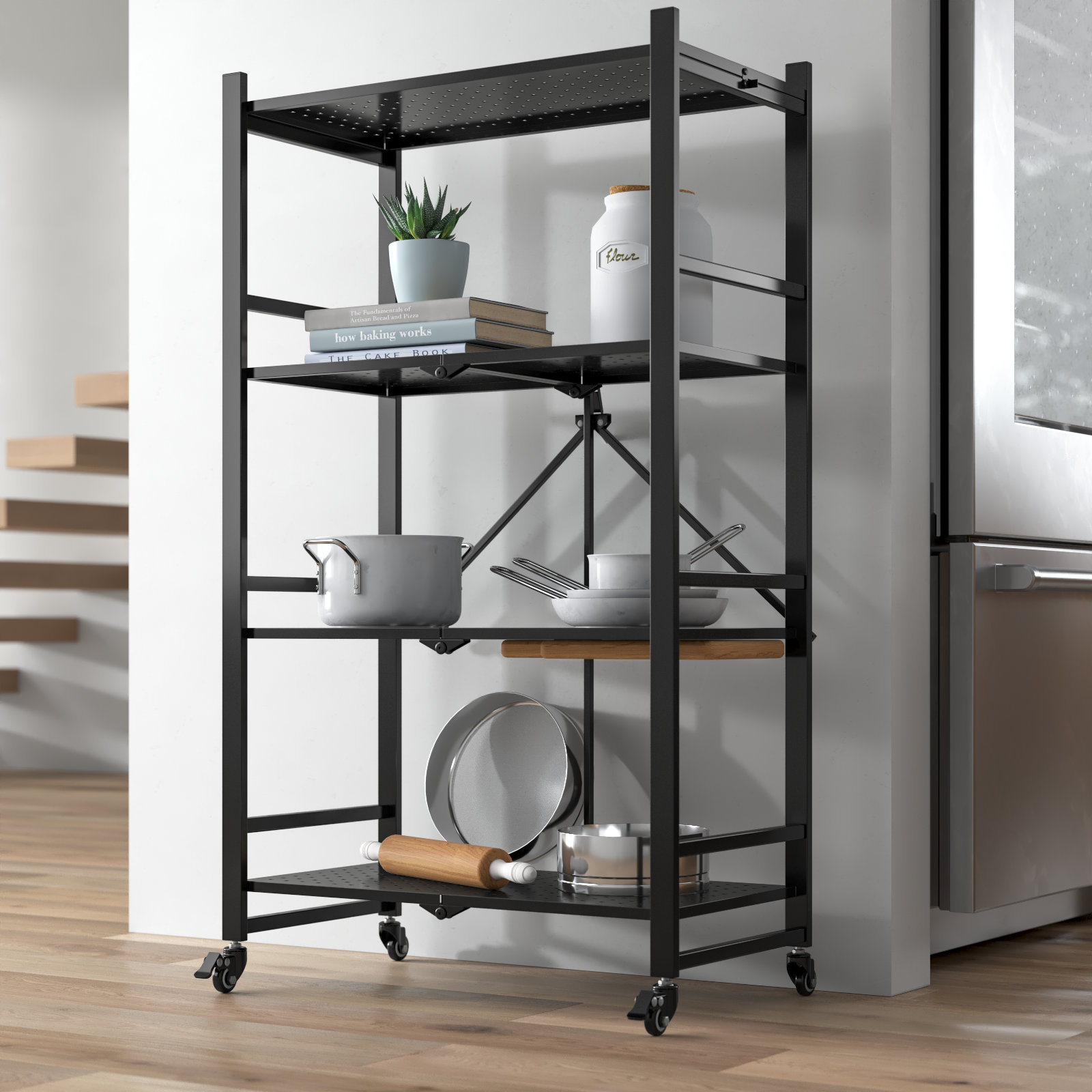 6-Tier Shelf Rack Wire Shelving Unit Storage Height Adjsutable Metal Shelf  with 4 Side Hooks, 260lbs Capacity Free Standing Rack Organization for  Kitchen Bedroom Garage 