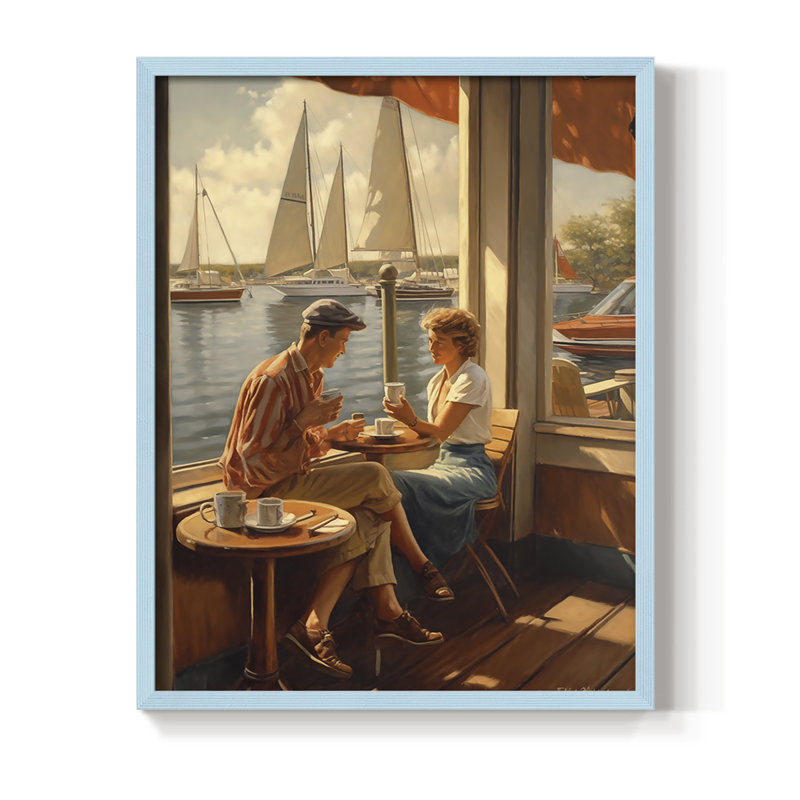 «NAUTICAL Series DCXLI», Bleu, H 15 po x l 12 po