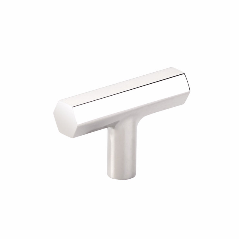 Emtek Mod Hex Cabinet T-Knob 2", Polished Nickel