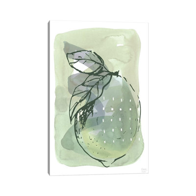 Lemon With Dots - Print on Canvas