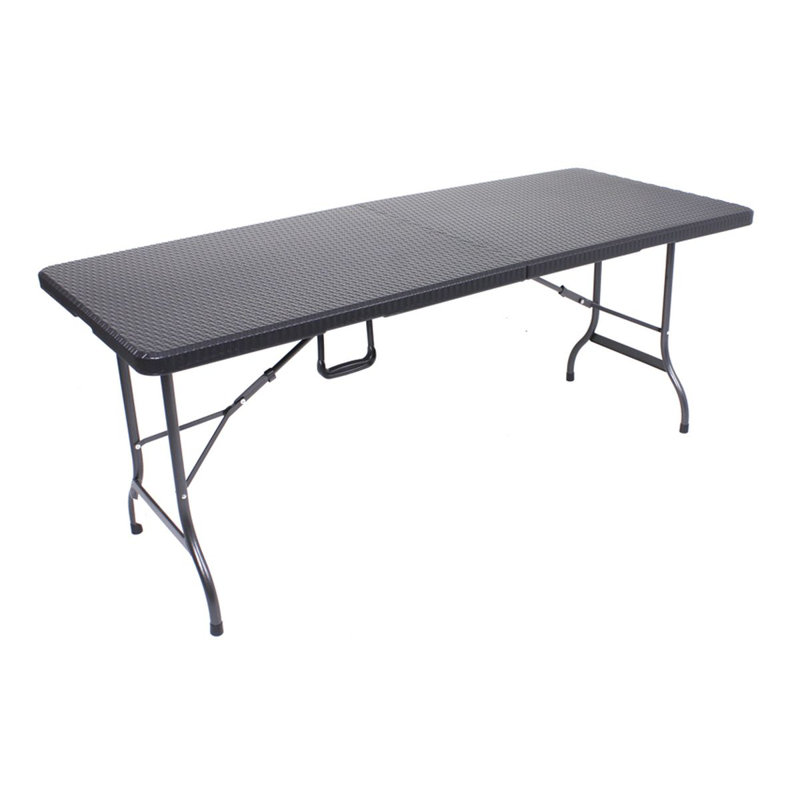 Ventana Rectangular Metal Folding Outdoor Dining Table , 90cm cm W 8.6cm cm D
