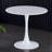 White Round Table, Modern Dining Table, MDF Top And Steel Base Tulip Round Kitchen Table, Mid Century Coffee Table For Living Room 24 Inch,Thanksgiving Friday, Cyber Monday, Christmas Gifts