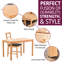 4 - Person Solid Oak Dining Set-87460561