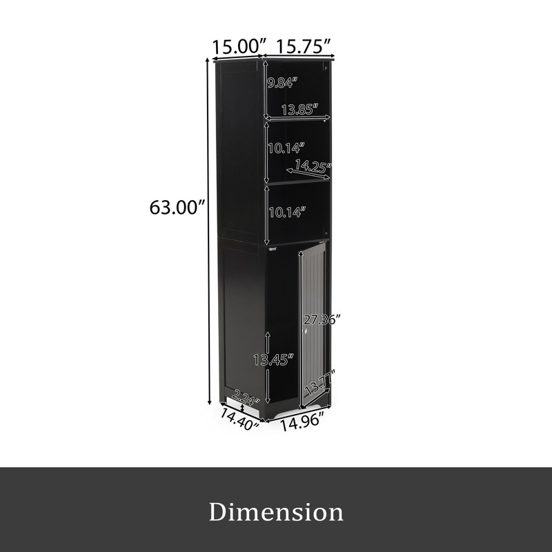Armoire de salle de bain, Noir, noir, noir, noir