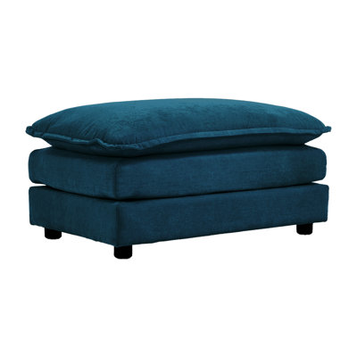 Cadre en bois massif, revêtu de chenille bleue, qualité relaxante convenant à divers combos