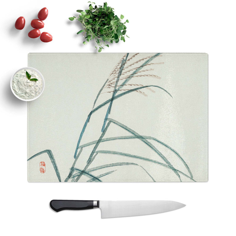 Glass Grass by Kono Bairei Chopping Board, 39 cm W x 28.5 cm L