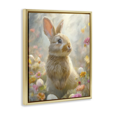Bunny Dreams Meadow Floating Frame, design by Kim Allen