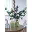 S / 2 vases décoratifs en verre vert avec motifs de visage