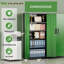 Armoire de rangement simple en acier avec serrure (H 72 po x l 32 po x P 16 po)-1210186934