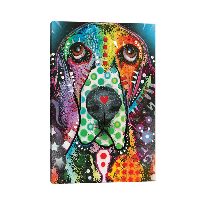 Coonhound by Dean Russo - Wrapped Canvas Print, 66.04 cm H x 45.72 cm W x 3.175 cm D