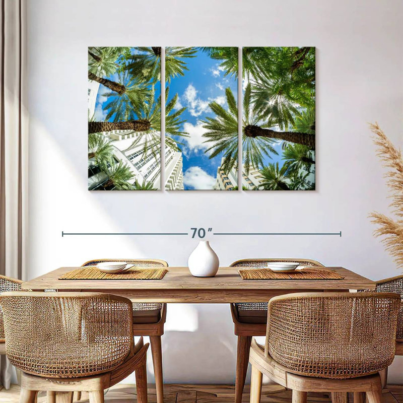 Under Miami Palms, 36" H x 57" W