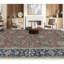 Gramercy Wool Oriental Area Rug in Rust/Navy