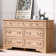 Commode double à 7 tiroirs l 54,9 po Farmhouse