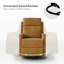 Fauteuil inclinable et pivotant Pancu de 26,5 po Pancu-128908475