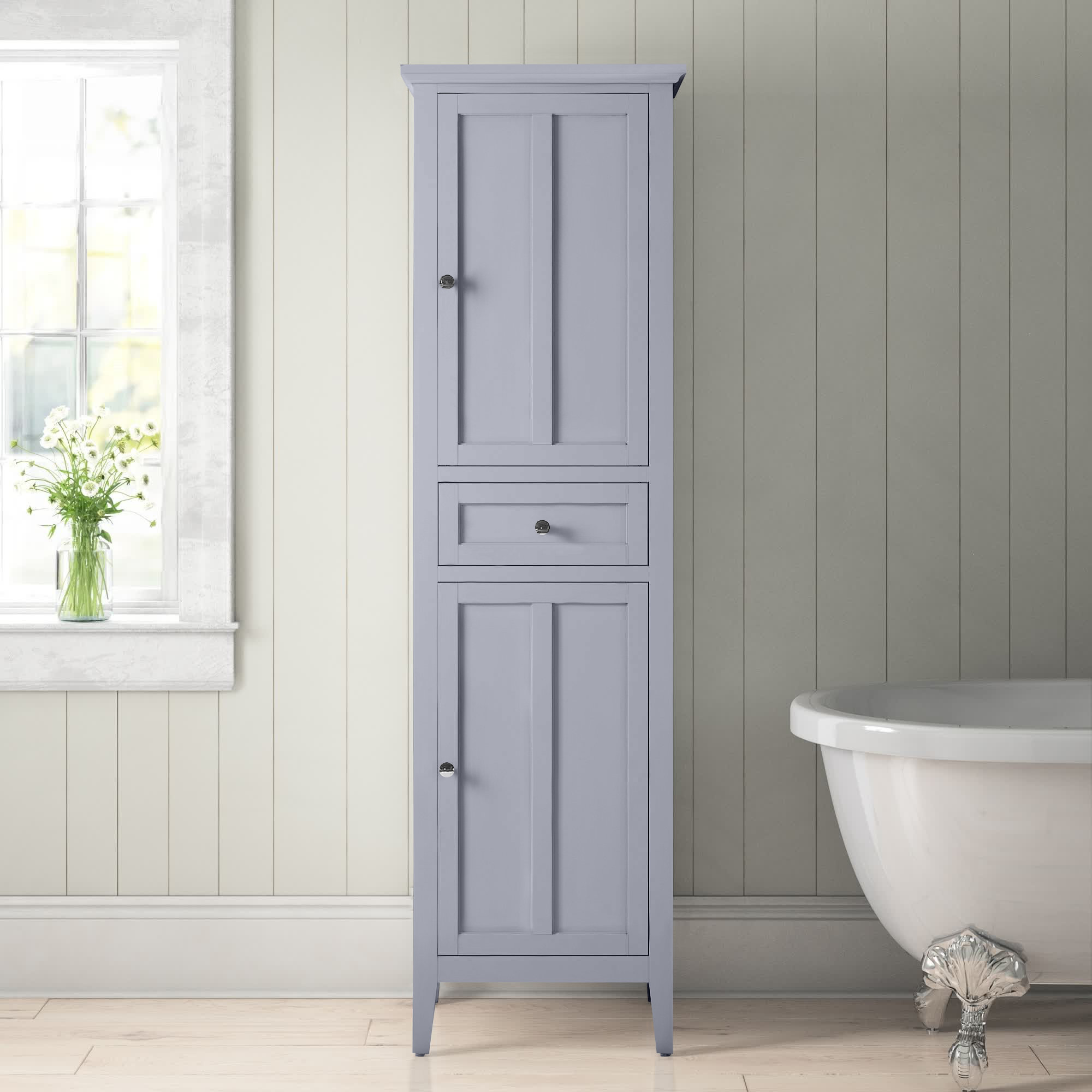 Gardner Linen Cabinet, Gray
