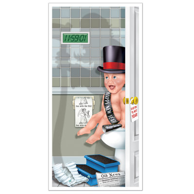 New Years New Year's Door Hanger
