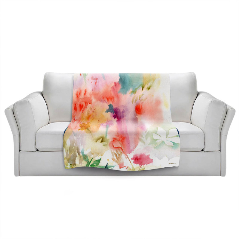 Hand Woven Throw Blanket, 68" W x 80" L