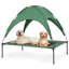 Lit surélevé pour chien avec auvent, lit pour chien d'extérieur avec tente à abat-jour amovible, lit pour animal surélevé-98668035-98668034
