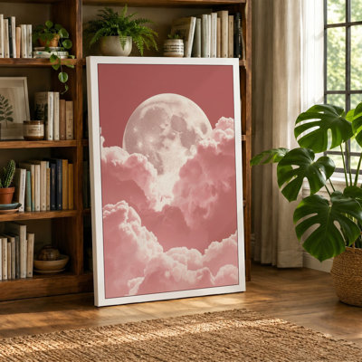 Moonlit Reverie Minimalist - Wrapped Canvas