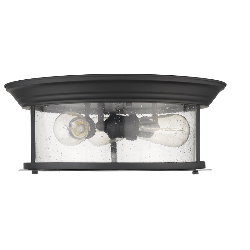 Plafonnier encastré 3 lumières 15,5 po Canale, Noir mat