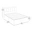 Queen Bed Frame, Black Headboard, Structure, Simple And Fast Assembly, Under - Storage Bed, Headboard, Finish, Metal Quick