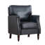 Chaise d'appoint avec accoudoir à garniture cloutée-589084757