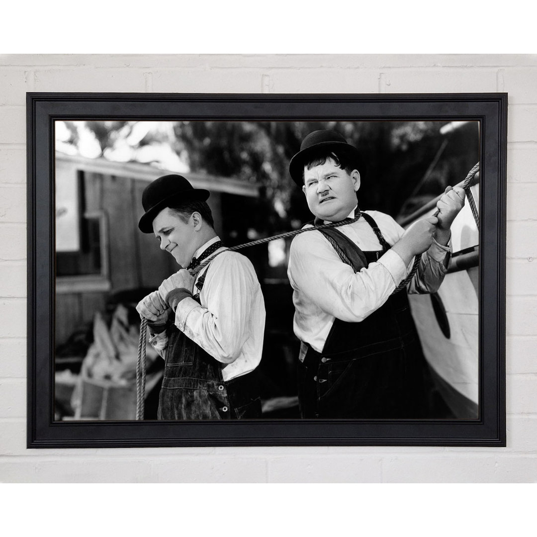 Laurel und Hardy heben - Druck