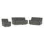 Canapé double inclinable, chenille grise-340309181