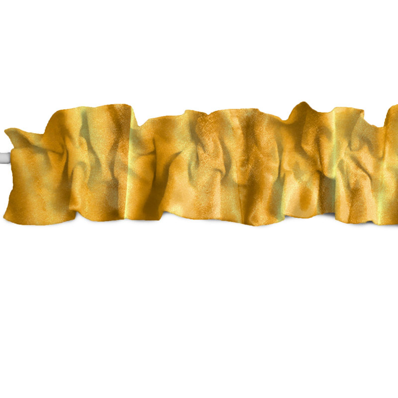 Tailored Window Valance, 72" W x 7" L, Yellow