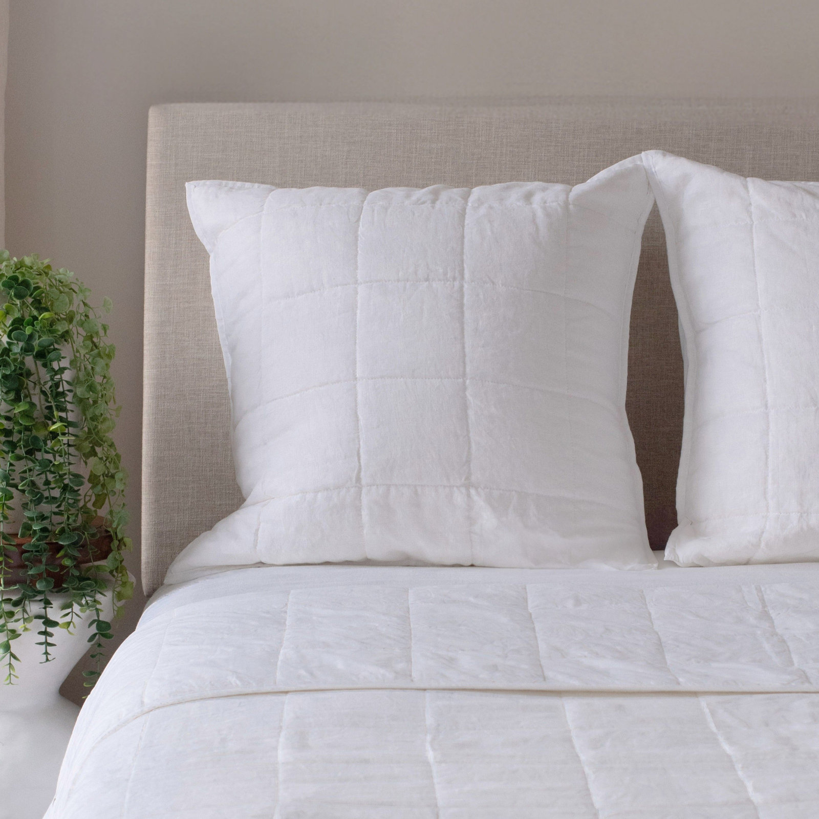 26" x 26" Linen Pillow Cover, White