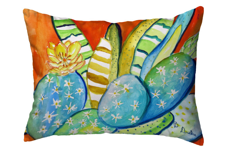 Piscitelli Cactus Iii Indoor/Outdoor Rectangular Pillow Cover & Insert