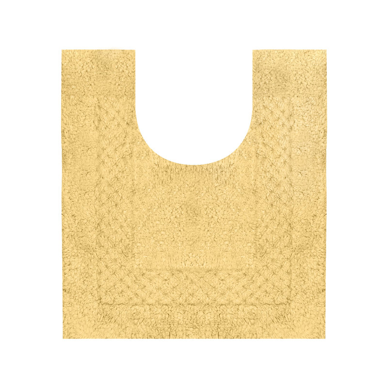Tapis doux en coton Classy, Jaune