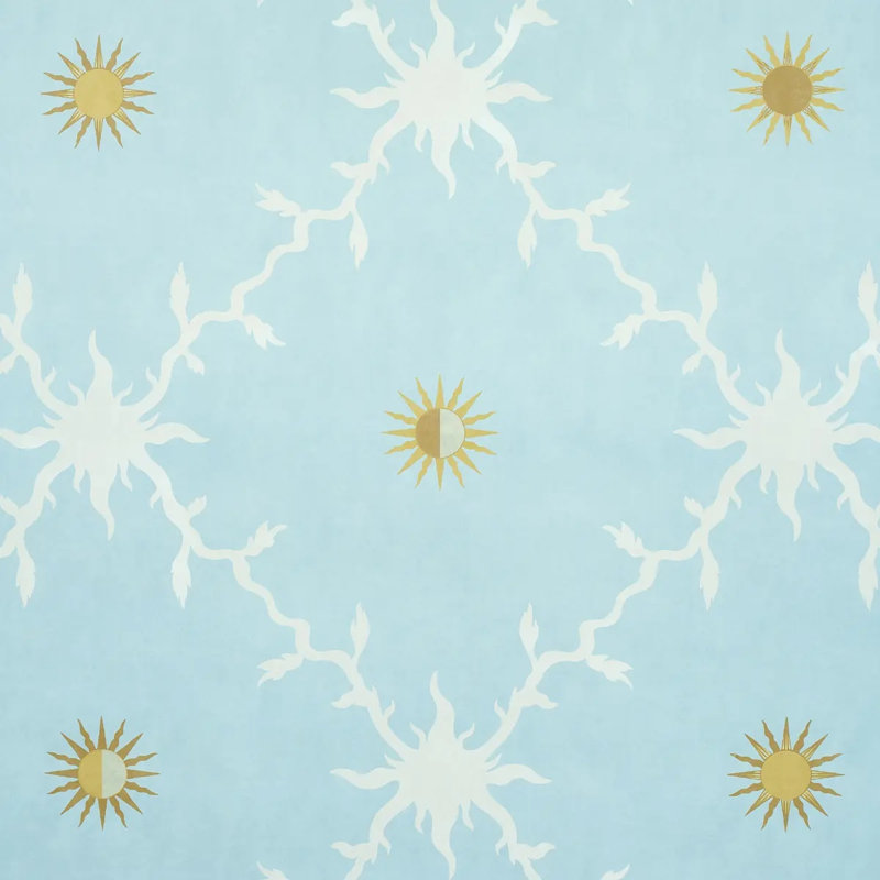 Papier peint à motif de treillis Palladio, Ciel