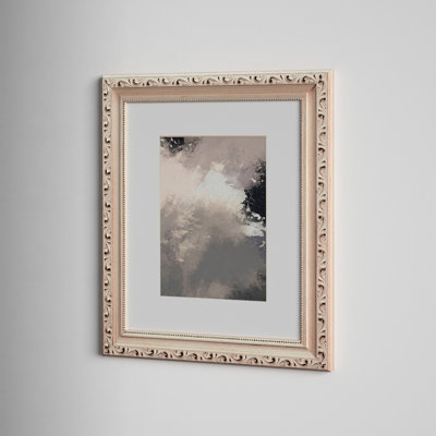 Arlena Wood Embossed Picture Frame with Mat