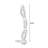 Bronze+Black Metals+Acrylic Free Form Floor Lamps