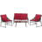 Larose Wicker 4 - Person Patio Conversation Set with Cushions-1227680401-1227680415